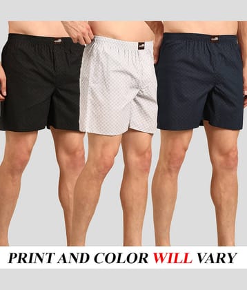 broon Pack of 3 Cotton Boxers For Men's ( Multi )