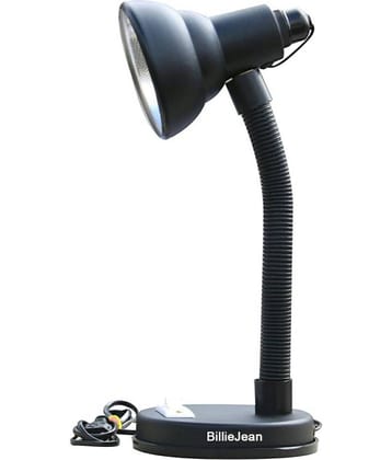BillieJean Black Study Table Lamp ( Pack of 1 )