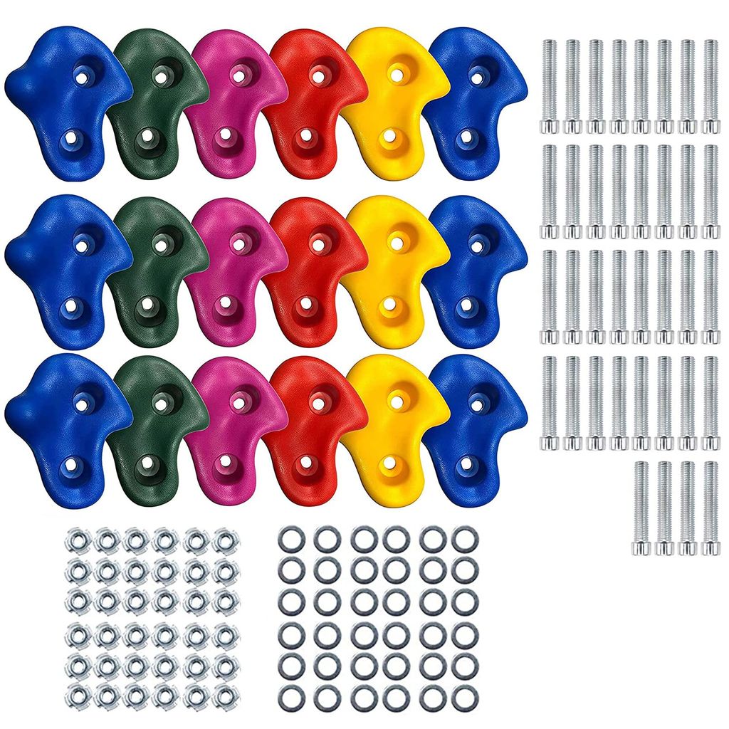 Reznor Premium Climbing Holds Set for Rock Climbers - Durable Stone-Inspired Grips