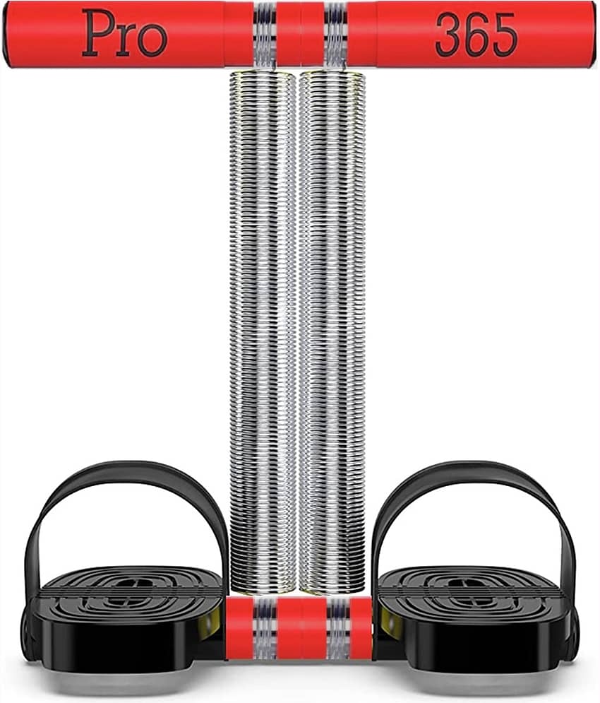 PRO365 Tummy Trimmer With Better Design Flat Pedal For Extra Support/Sit Up Equipment/Sport Fitness/Leg Exerciser/Home Gym Equipment (RED)