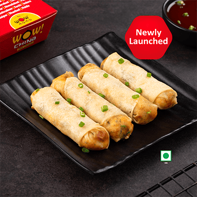Veg Cheese Spring Rolls (4pcs)