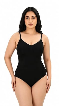 Women's Tummy Control Bodysuit Shapewear | Seamless Waist Shaping Body Shaper | Premium 77% Nylon 23% Spandex Airflow+ Fabric | Invisible Fit | All-Day Comfort Bodyshaper with Adjustable Straps