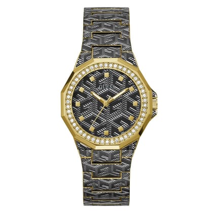 Guess Women 38 mm Black Dial Analog Watch - GW0597L1-Black