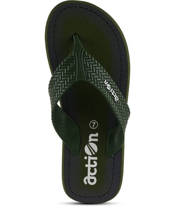 Action Olive Men's Thong Flip Flop