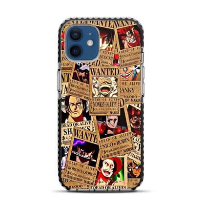 Wanted Posters One Piece Anime iPhone 12 Stride Phone Case-Stride