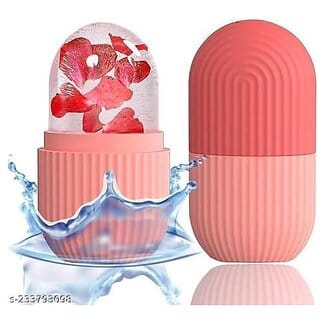 Ice Roller For Face Women skin glowing facial massage leakproof roller Ice Roller For Face Neck and Body  For Puffy Eyes Easy multi color