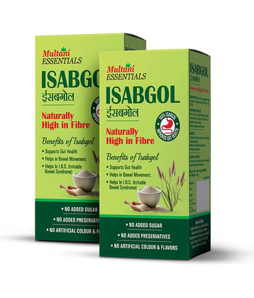 Multani Essentials Isabgol Powder for Digestive Health & Bowel Irregularity 100gm (Pack of 2)