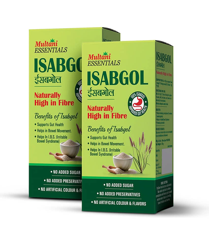 Multani Essentials Isabgol Powder for Digestive Health & Bowel Irregularity 100gm (Pack of 2)