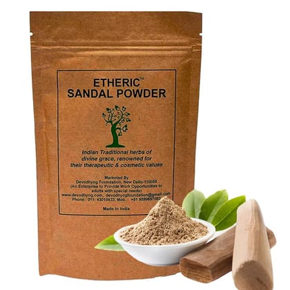 Etheric Sandal Powder For Skin Whitening & Smoothening (100 gm) Etheric Sandal Powder For Skin Whitening & Smoothening (100 gm)