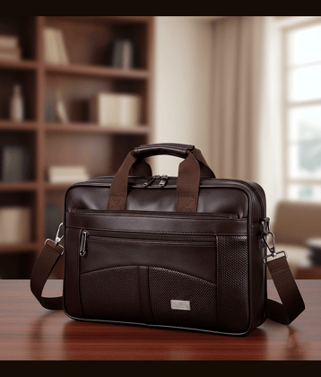 Raylan Brown Solid Messenger Bag