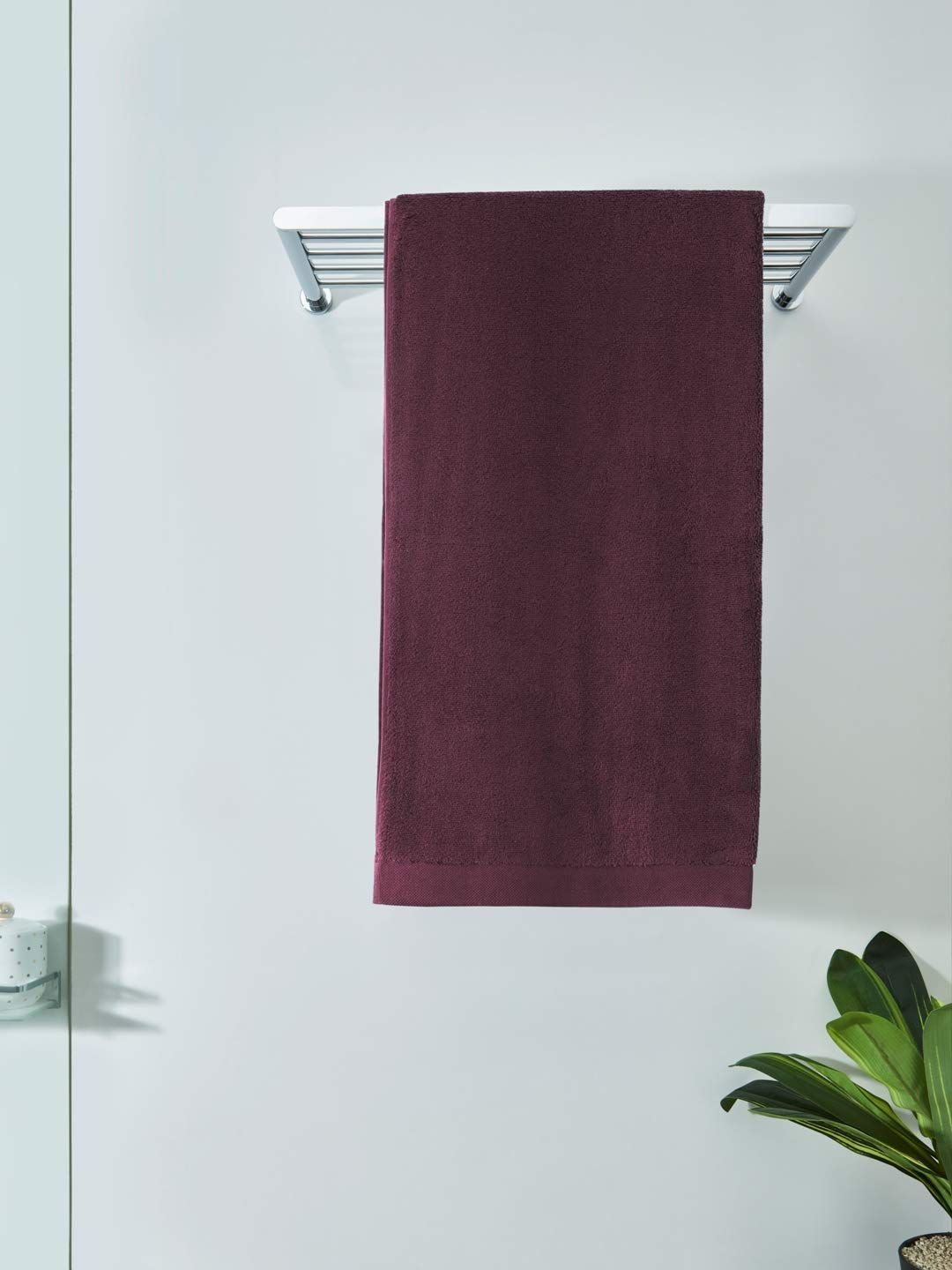 DDECOR - Midas Collection 100% Cotton Bomboo    Bath Towel |40 CM X 60 CM| - Wine
