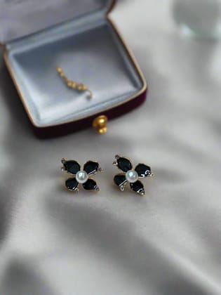 Black Dahlia Earrings