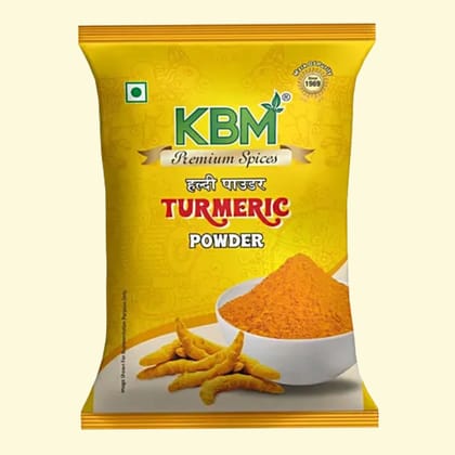 KBM Premium Spices Turmeric Powder, 200 gm Pouch
