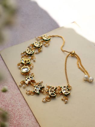Akira Kundan Bracelet-Gold