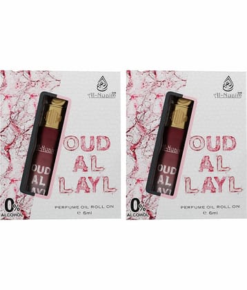 Al-Nuaim Oud Non- Alcoholic Miniature Attar ( Pack of 2 )