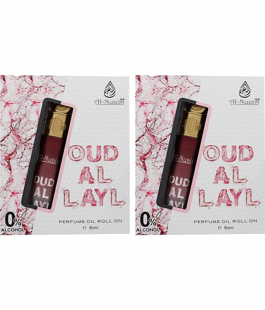 Al-Nuaim Oud Non- Alcoholic Miniature Attar ( Pack of 2 )
