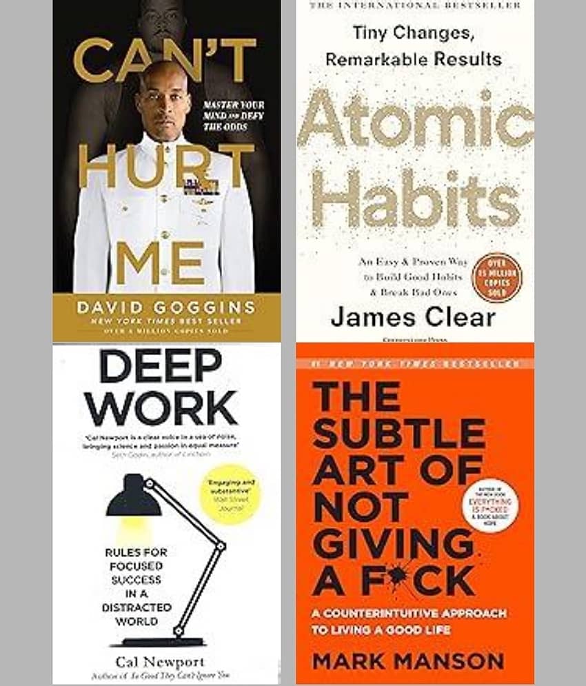 Can't Hurt Me + Atomic Habits + Deep Work + The Subtle Art