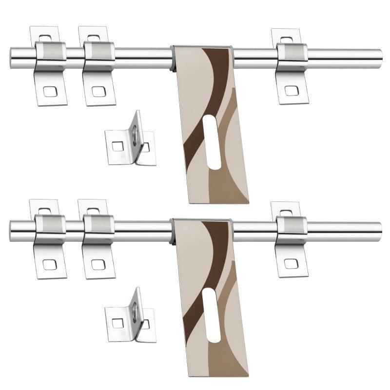 S-GUARD Stainless Steel Door Fitting Aldrop for Home, Gate, Bedroom, Store Room, Offices-LA52 Gold-2 Pcs