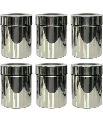 STEEPLE Steel Silver Spice Container ( Set of 6 )