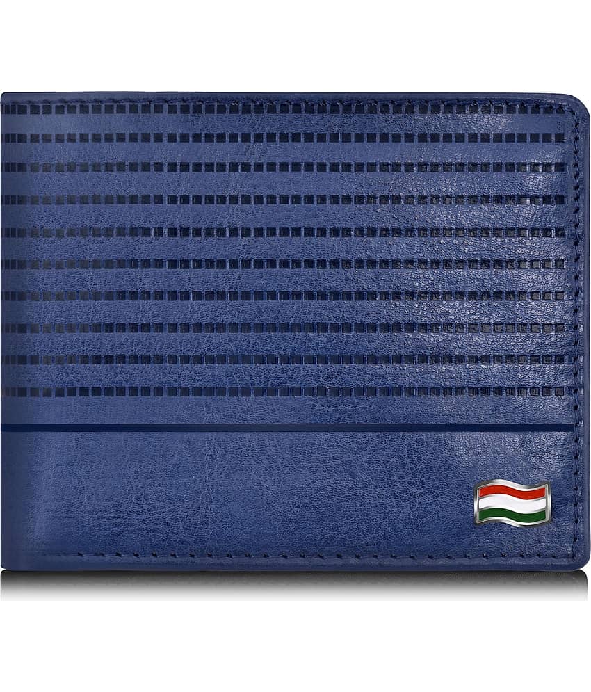 HAMT Leather Blue Casual Regular Wallet
