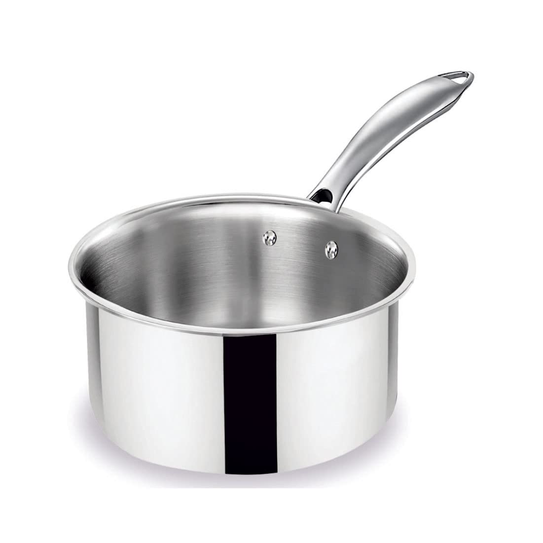 Baltra Triply 2 LTR Stainless Steel Saucepan/Milk Pan18 CM (Induction Friendly)