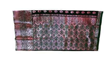 Elegant Golden Embroidered Saree