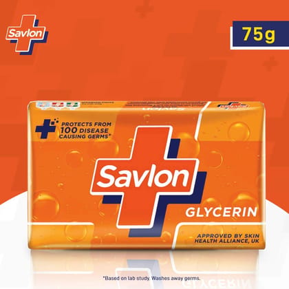 Savlon Glycerin Germ Protection Bathing Soap Bar, 75G Savlon Glycerin Germ Protection Bathing Soap Bar, 75G