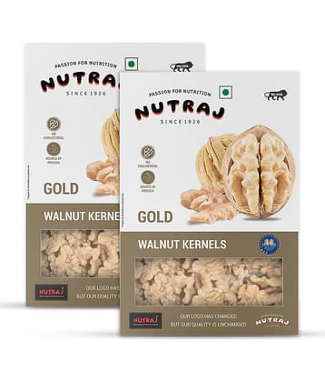 Nutraj Gold Walnut Kernels 500g (2 x 250g) | Pure Without Shell Walnut Kernels