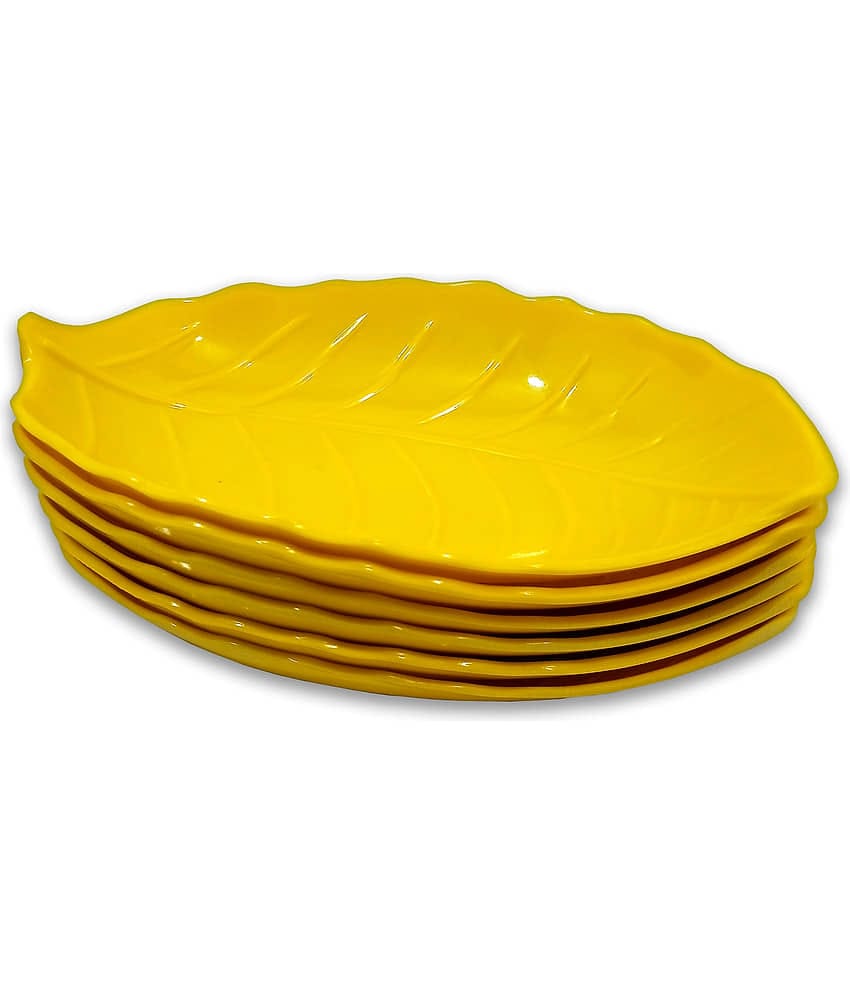 Inpro 6 Pcs Melamine Yellow Platter