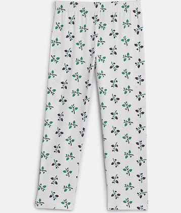 Sini Mini girls multicolor printed cotton pant (Pack of 1).