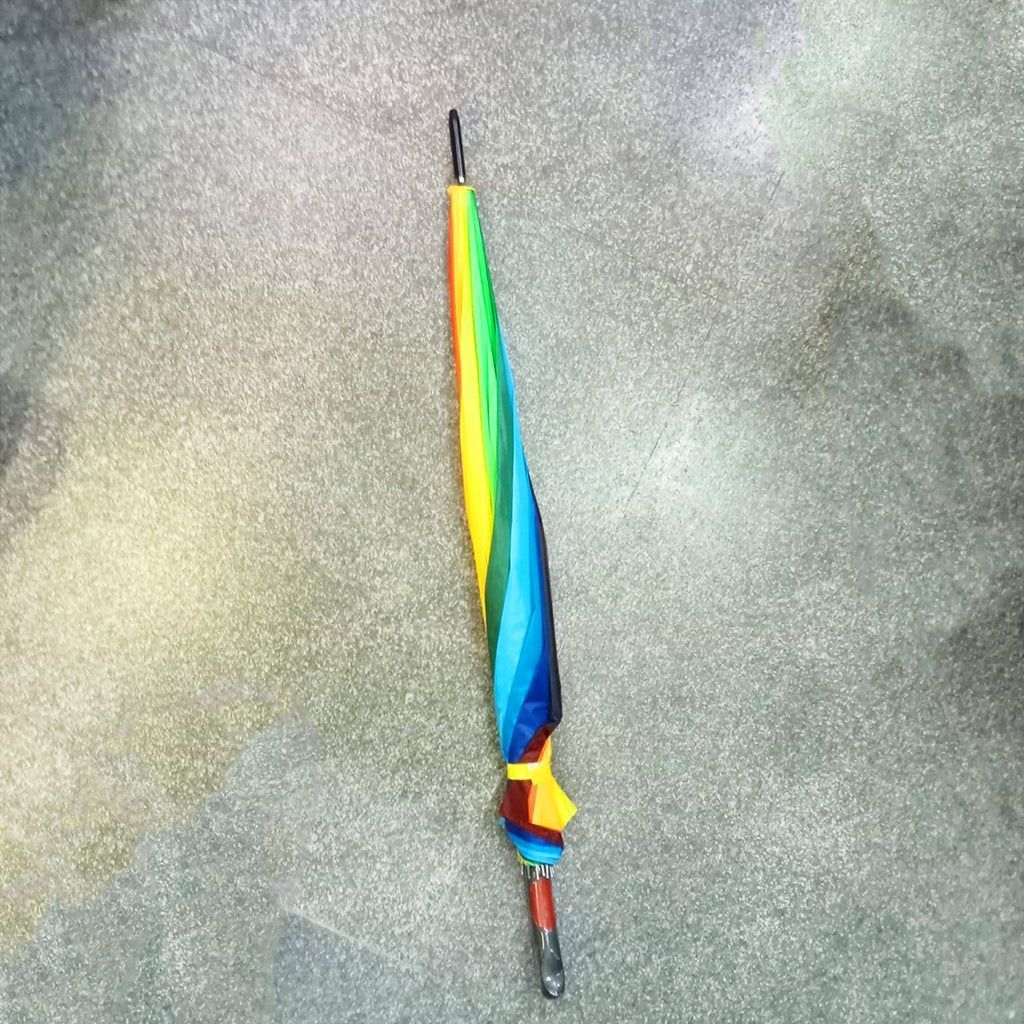 Colorful Rainbow Umbrella (Jumbo) For Sun and Rain Protection