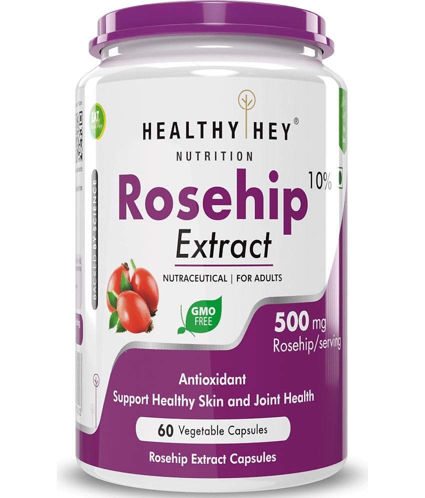HEALTHYHEY NUTRITION Rosehip Extract 60 Veg Capsules 500 mg