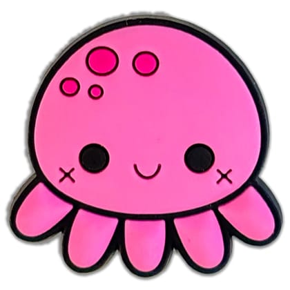 Kawaii Pink Jellyfish Shoe Charm