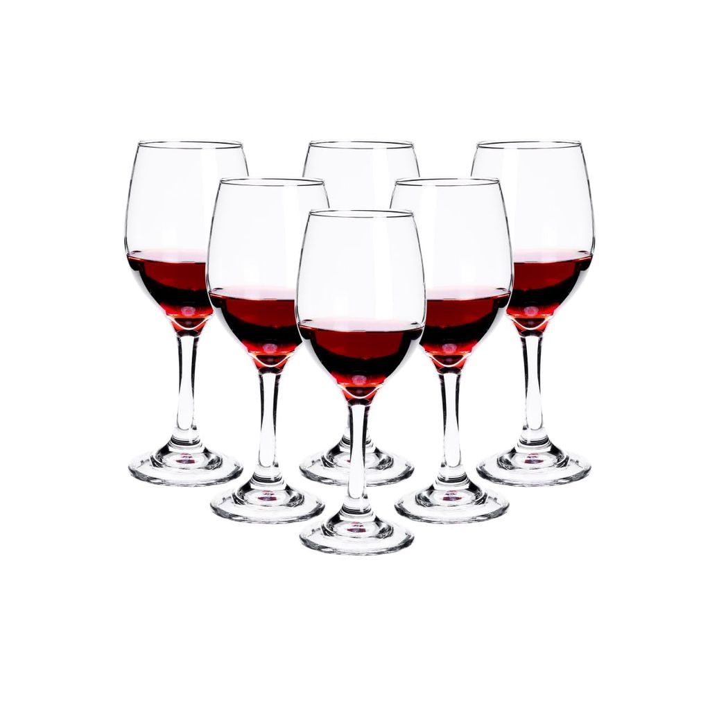 Stylish Curve Wine Glass Elegant Bar Glassware for Champagne Glass Water,Beer, Drinks and Cocktails and Mixed Drinks Glass and Unique Long Champ Wine Glass (240 ML)
