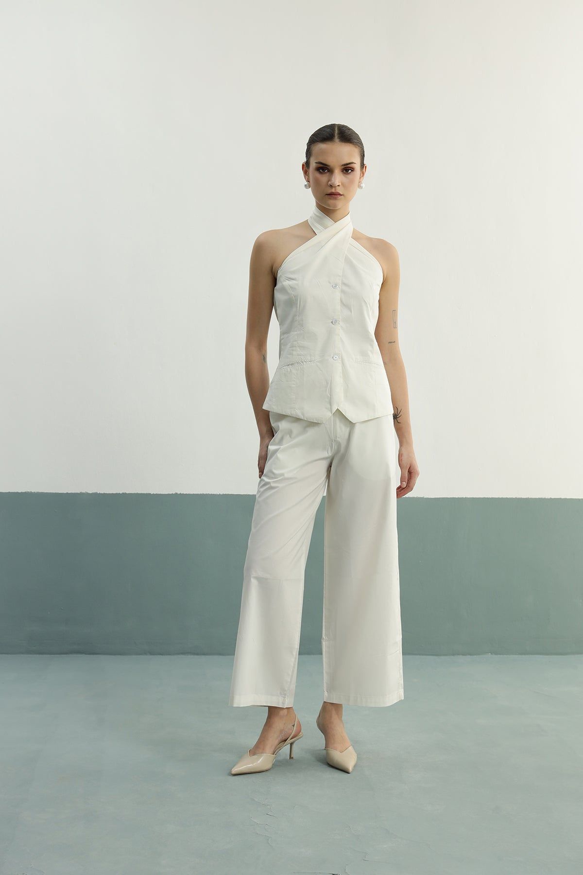 Mimosa Co-ord Set: Ivory-XS