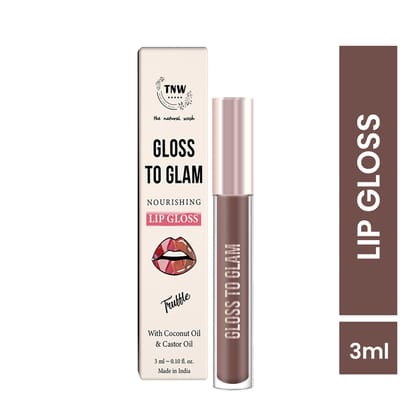 Gloss To Glam Nourishing Lip Gloss with Coconut oil for shiny Lips | Expire in Sep 2025.-truffle