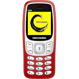 KECHAODA K200 (Dual SIM, 1.3 Inch Display, 400mAh Battery, Red)