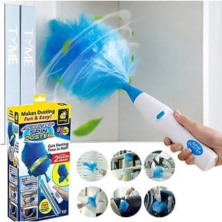 Kudos Hurricane Spin Duster Motorized Dust Wand By Bulbhead, The Electric Duster That Removes Dust In A Single Spin
