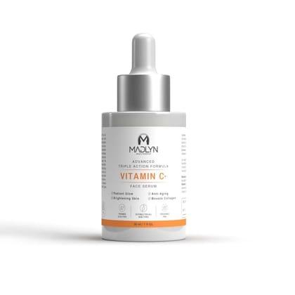 MADLYN BEAUTY REDEFINED Vitamin C Face Serum for Glowing, Radiant Skin | Skin Lightening, Brightening & Anti-Aging | Reduces Dark Spots | Age-Defying Formula for Unisex | 30ml