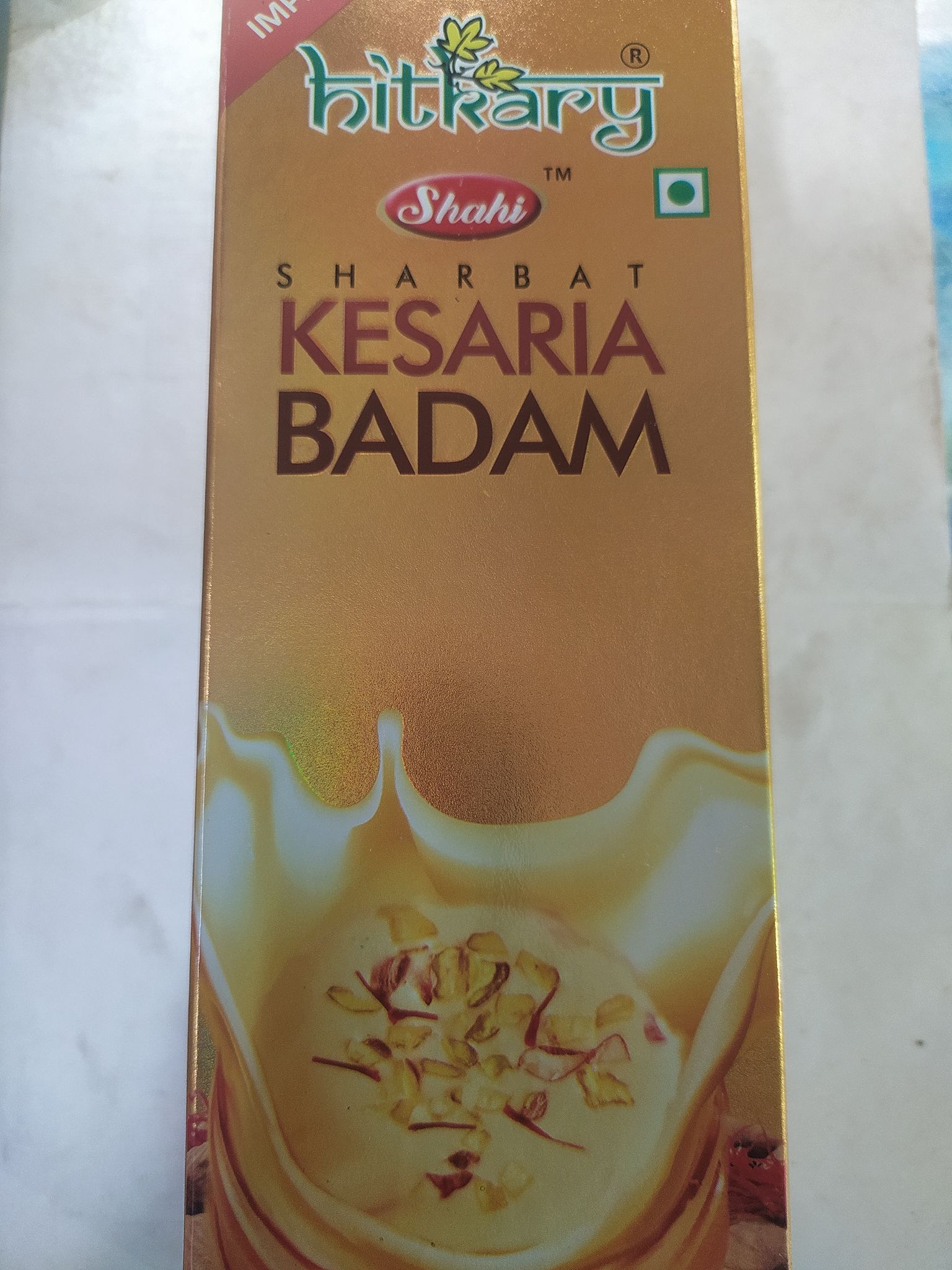 Hitkary Shahi Sharbat Kesaria Badam 