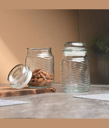AFAST Glass Food Container Glass Transparent Food Container ( Set of 2 )