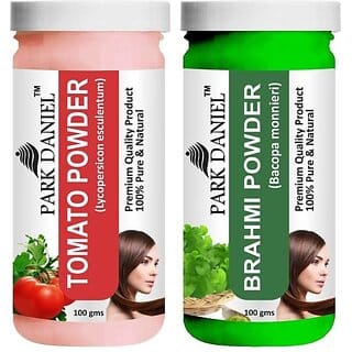 PARK DANIEL Premium Tomato Powder & Brahmi Powder Combo Pack of 2 Jars of 100 gms(200 gms) (200 ml)