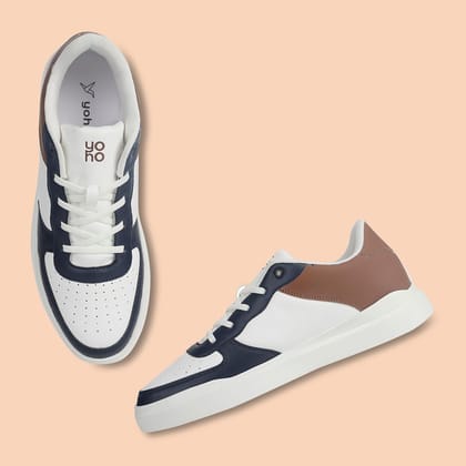 Low Top Sneakers-Blue&Earthy Tan / 6