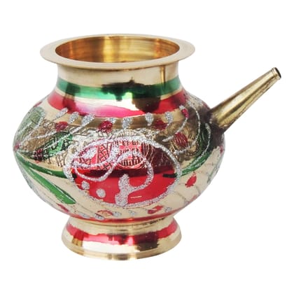Brass Karwa Meena 10 , 340 ML (ZMAS207 D)