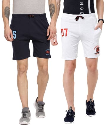 Ardeur - Cotton Blend Multi Men's Shorts ( Pack of 2 )