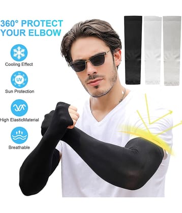 D1 DIFFERENT ONE Black Nylon Men's UV Protection Gloves ( Pack of 1 )