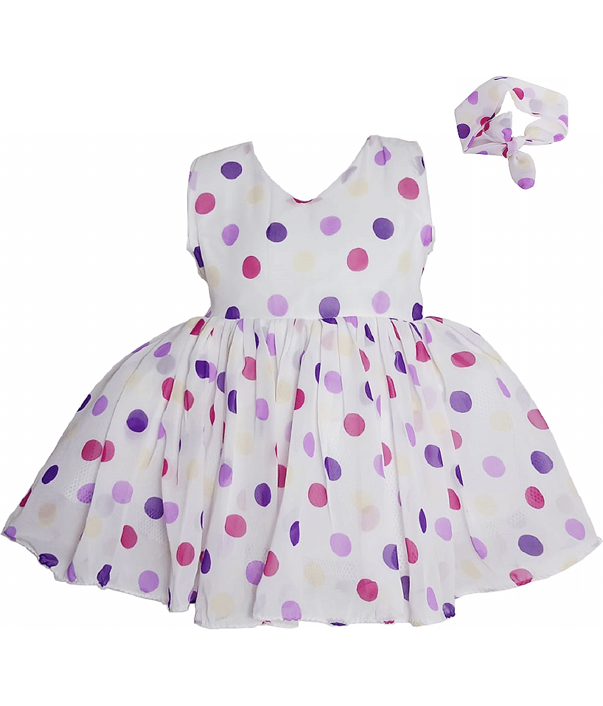 harshvardhanmart.com Pack of 2 Baby Girls Georgette Frock ( Purple )