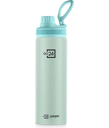 Go24 Aqua Sip Green Stainless Steel Fridge Water Bottle 800 mL ( Set of 1 )