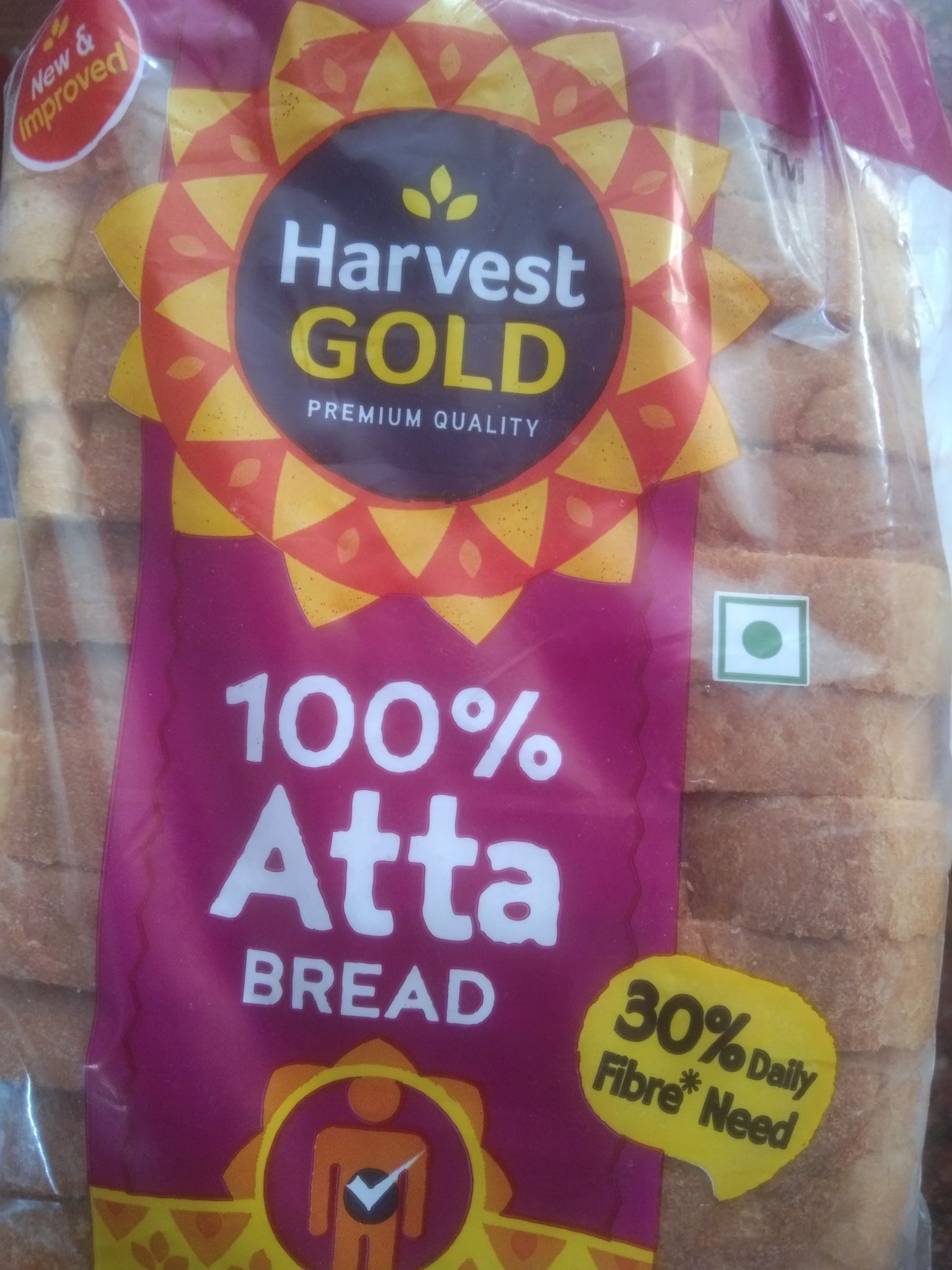 Harvest gold atta bread