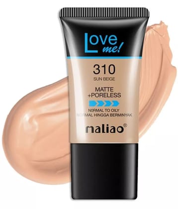 Maliao Love Me Matte + Poreless Foundation for Normal to Oily Skin (310-SUN BEIGE)